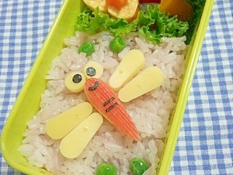 簡単キャラ弁☆赤とんぼのお弁当♪